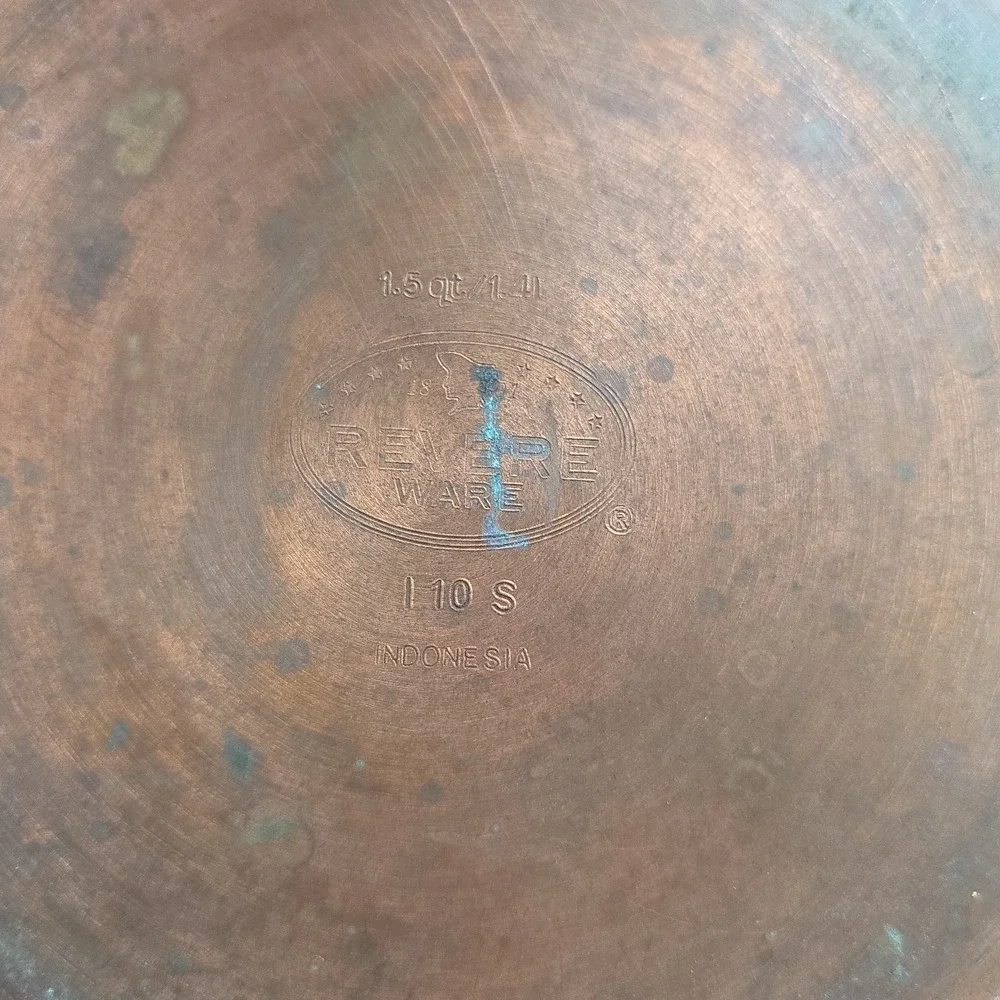 Revere Ware Copper Bottom 4 1/2 & 1.5 Quart Pots With No Lids